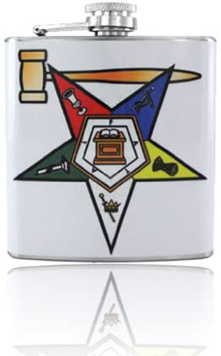 Gifts Infinity Masonic Order of the Eastern Star Past Grand Matron Vinyl Wrapped Stainless Steel Flask
