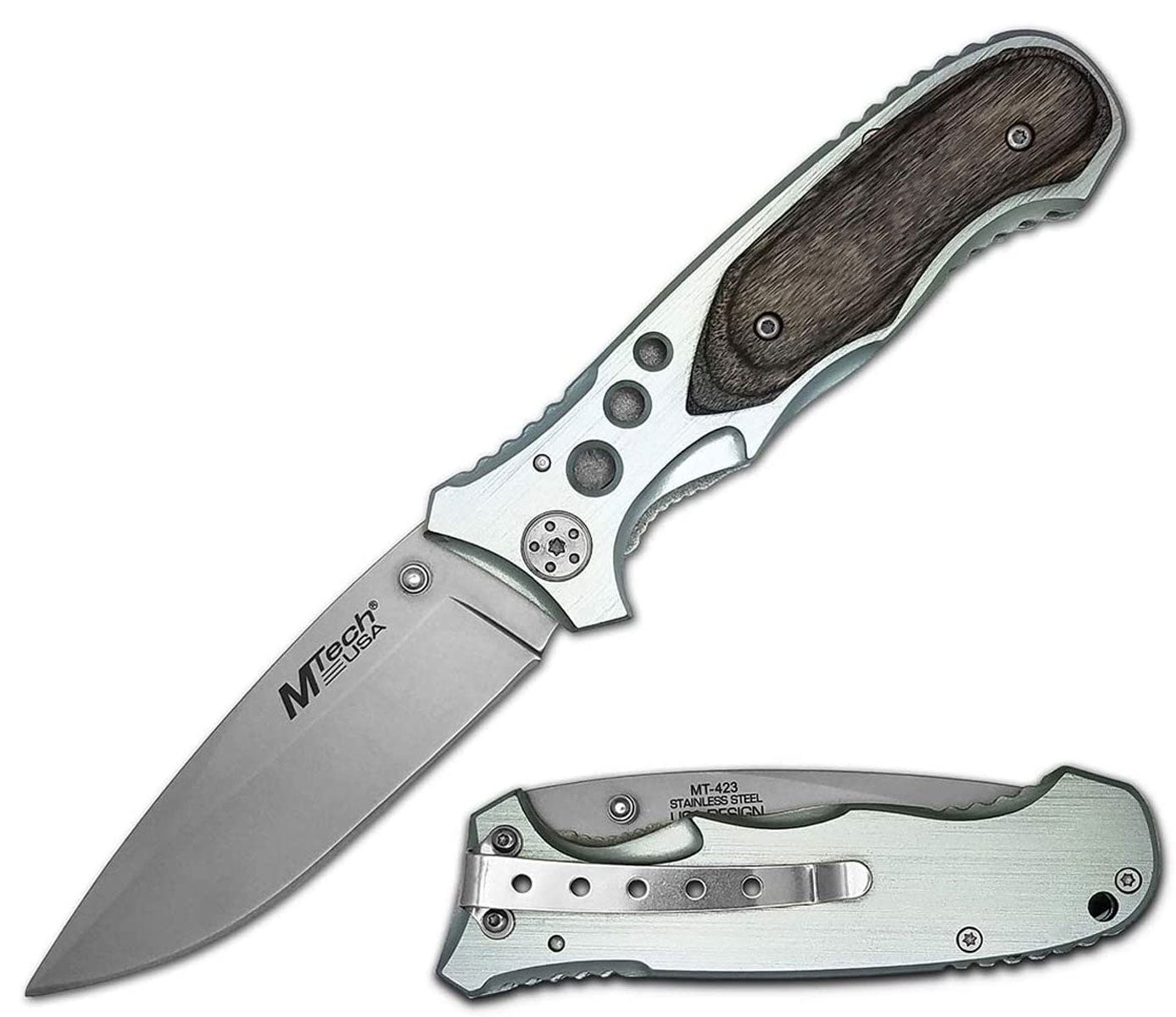 GIFTS INFINITY Personalized Engraved Folding Knife 4.5" Closed, 3MM Thick Sharp Blade With Pocket Clip