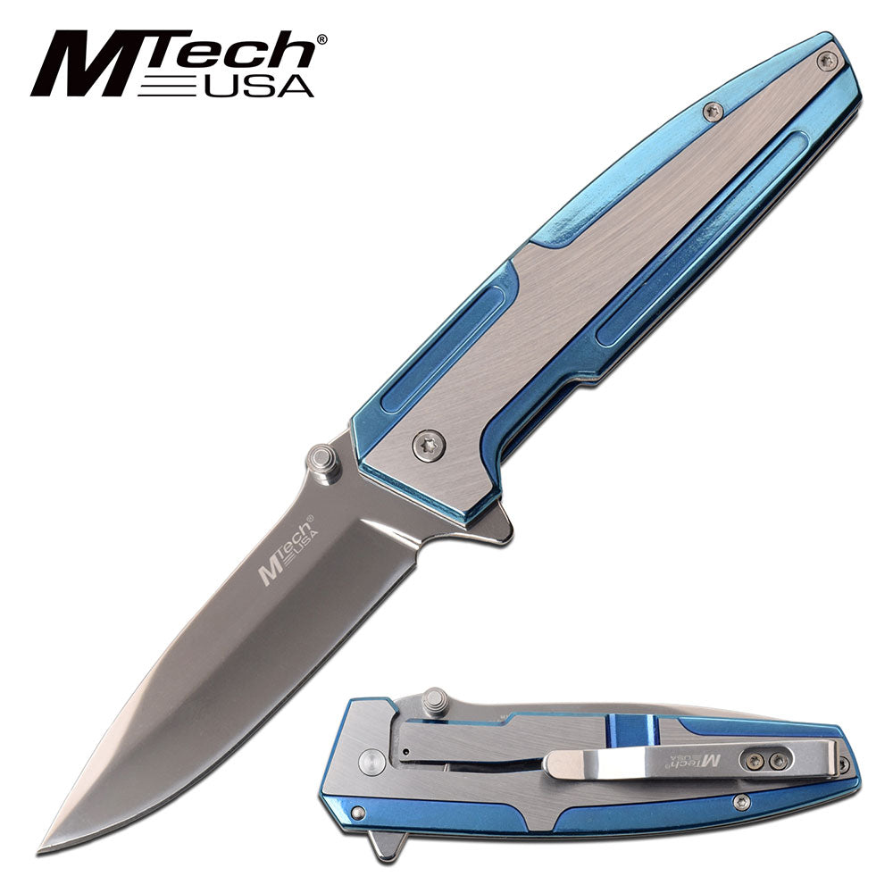 GIFTS INFINITY Pocket Folding Knife, Sharp Stainless Steel Blade, 4.75" Tinite Coated Two Tons Stainless Steel Handle