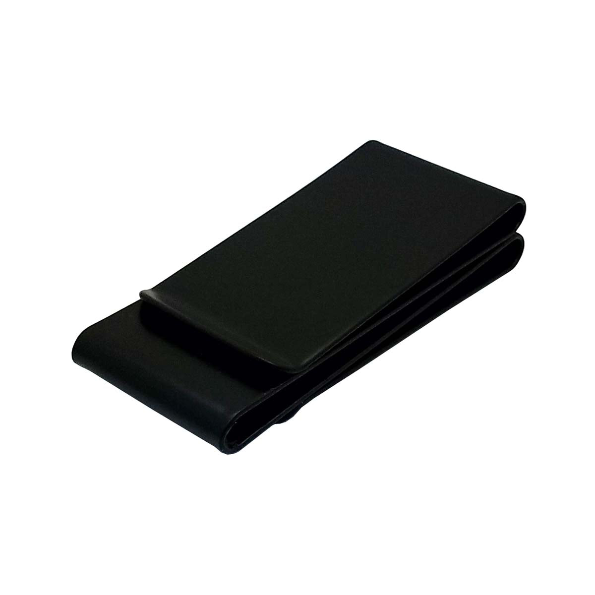 Personalized Double Sided Metal Money Clip Free Engraving Matt Black Tone
