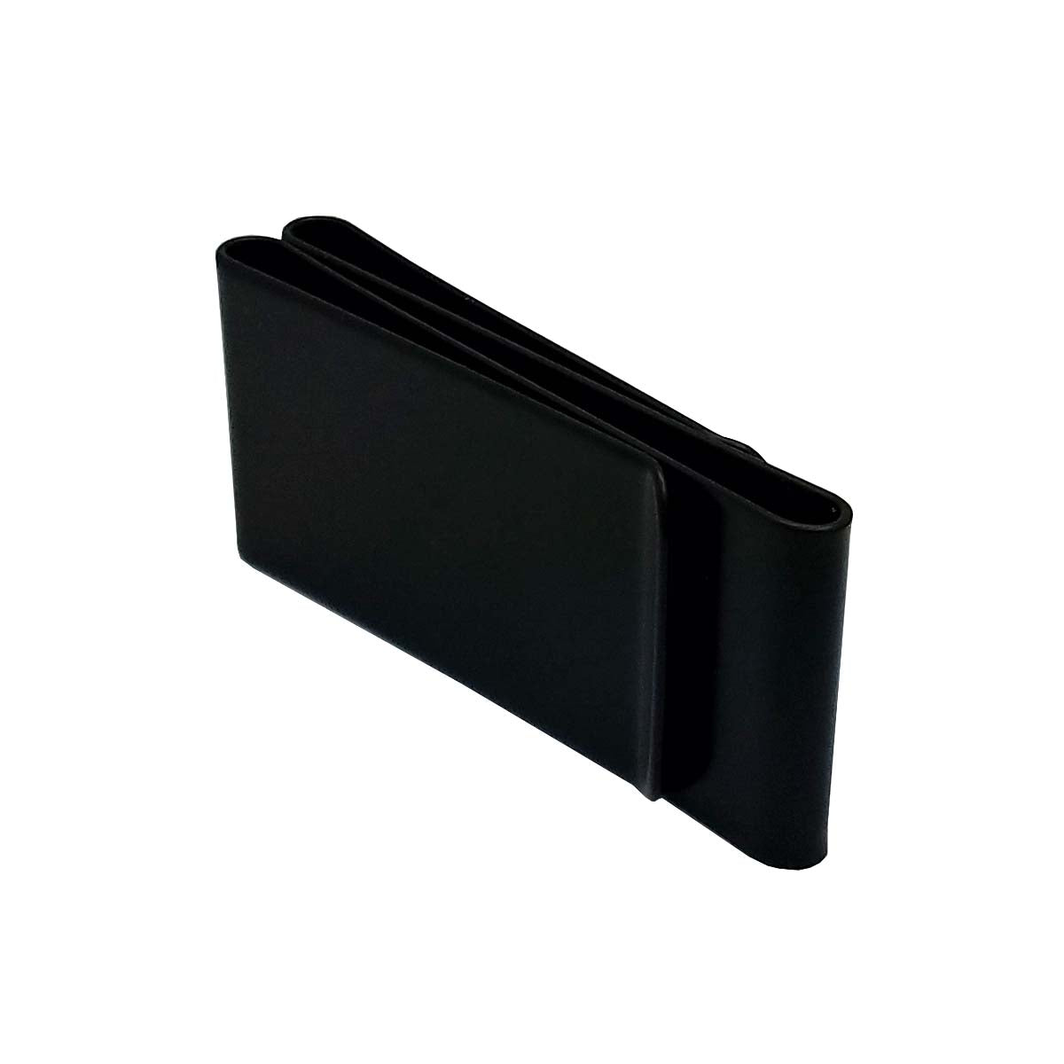 Personalized Double Sided Metal Money Clip Free Engraving Matt Black Tone
