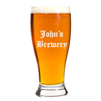 Beer Glass Free Engraving