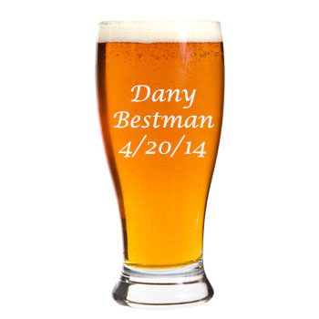 Wine Dany Beer Glass Free Engraving