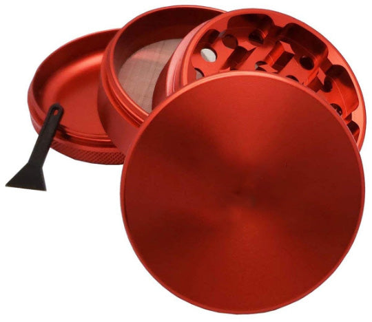 Personalized Red Herb, Spice Durable 62mm 2.5 Inches Grinder Your Photo or Any Logo