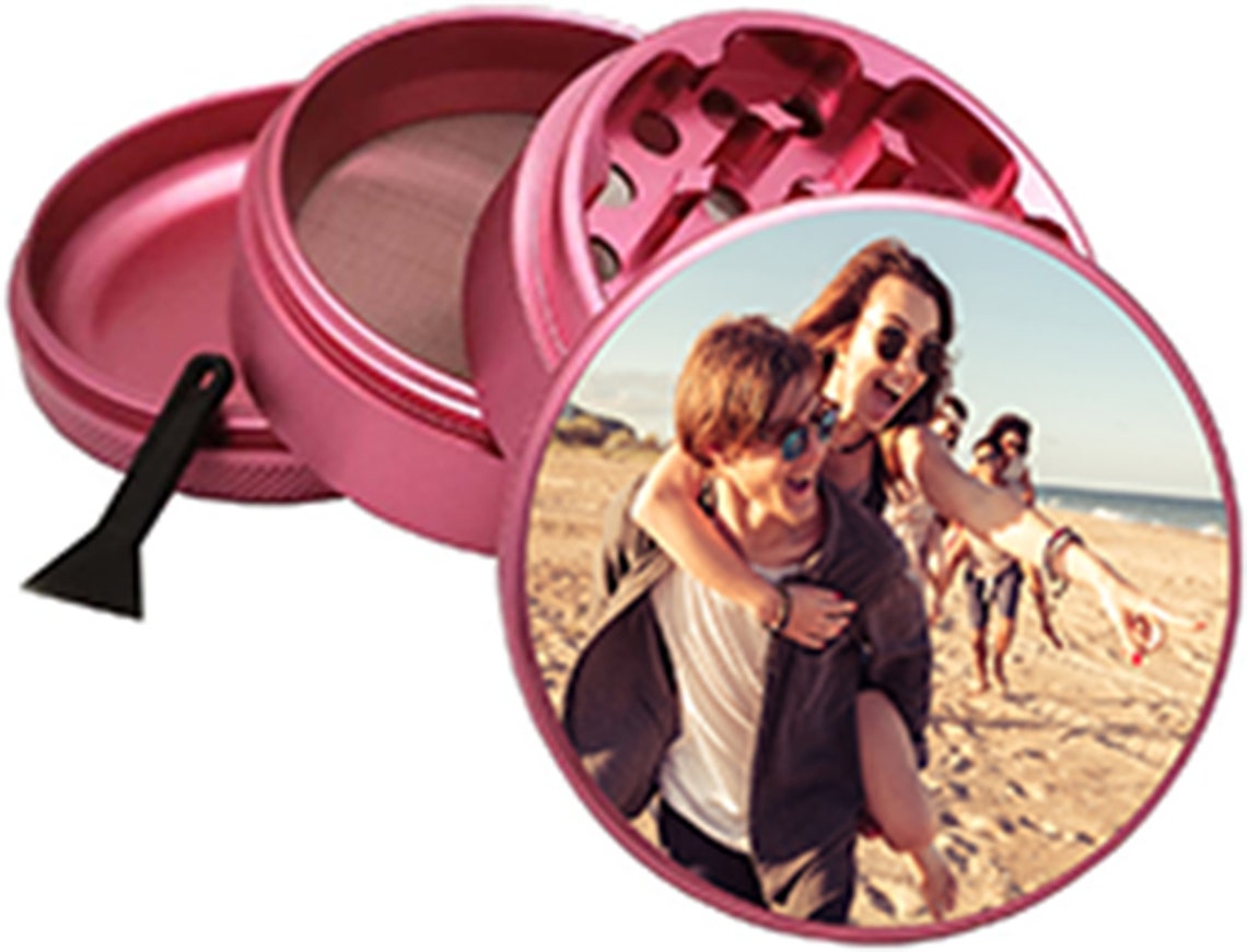 Personalized Herb, Spice Durable 62mm 2.5 Inches Grinder Your Photo or Any Logo