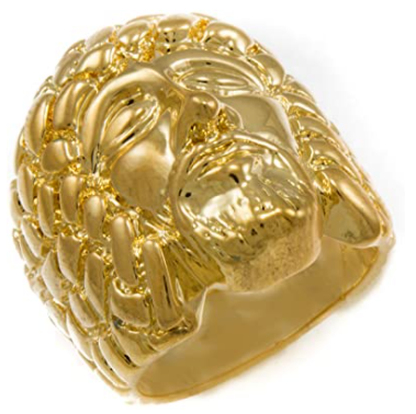 Gifts Infinity Vintage Gold Tone Jesus Blessing Christian Full Metal Rings for Men Women Religious Band