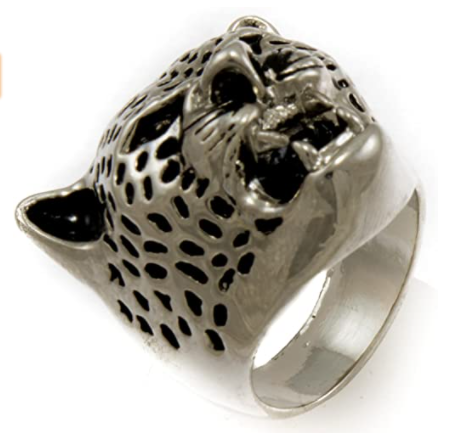 Gifts Infinity Men's Stunning Gold/Silver Tone Jaguar Head Rings, Nice Craftmanship, Spiritual Animal Ring