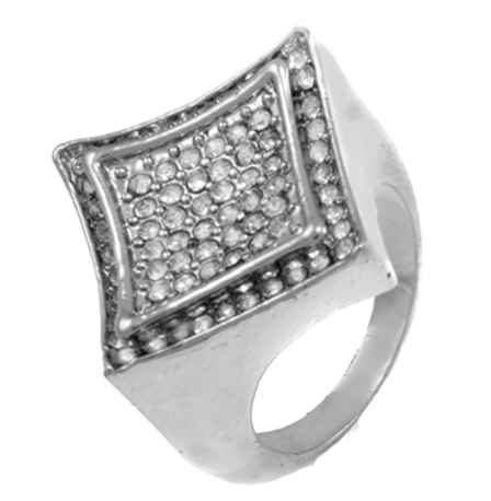 Gifts Infinity Men and Women Silver/Gold Tone Micro-Pave Bling Iced Out Hip Hop Style Cz Style Ring