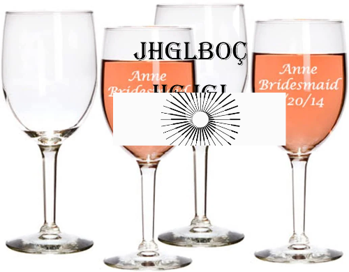 10 oz Personalized Wine Glasses