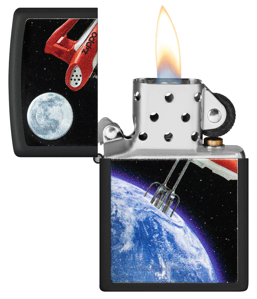 Zippo Earth Mix Design A Giant Zippo Space Mixer Whips The Earth's Clouds Into A Light