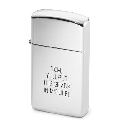 Slim Size High Polish Zippo Lighter *Free Engraving