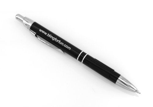 Blingforfun Personalized Metal Ball Point Pen FREE ENGRAVING. (Black)(2)