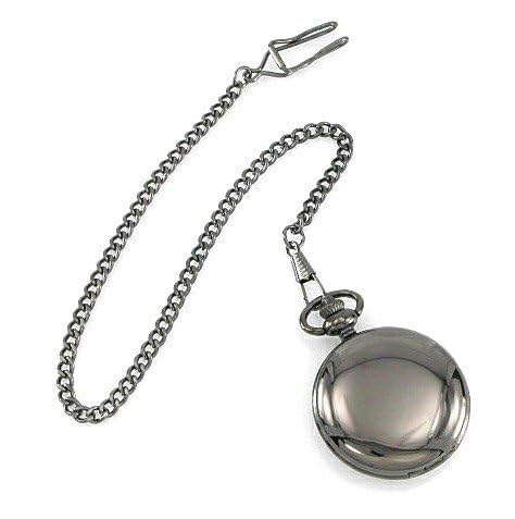 GIFTS INFINITY Groomsman Gift Quartz Pocket Watch - Silver Tone with Free Engraving and Elegant Gold Dial, Perfect Wedding Gift