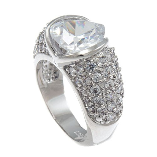 GIFTS INFINITY Perfect Engagement CZ Bling Iced Ladies Ring RL259 (5)