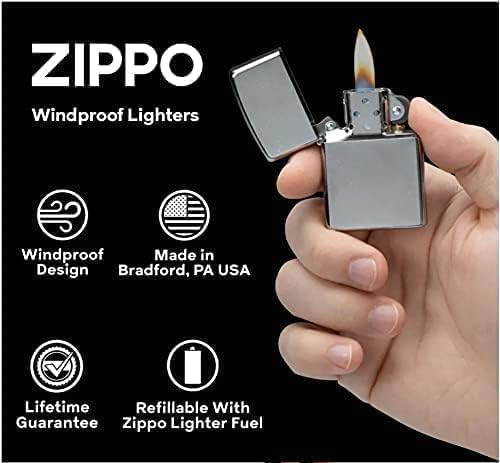 Personalized Zippo Lighter Classic High Polish Spider Web - Engraving