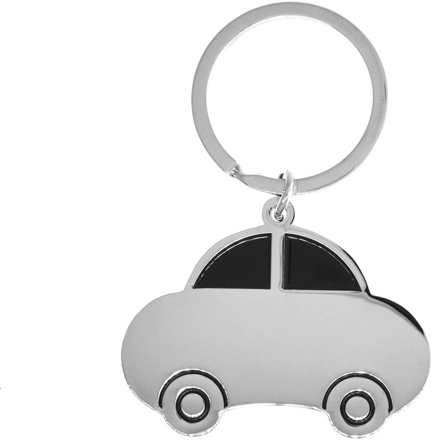 GIFTS INFINITY Custom Personalized Car Keychain - Free Laser Engraving (Black)