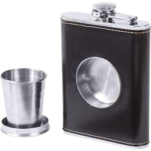 Gifts Infinity® 8oz stainless steel flask with built-in cup