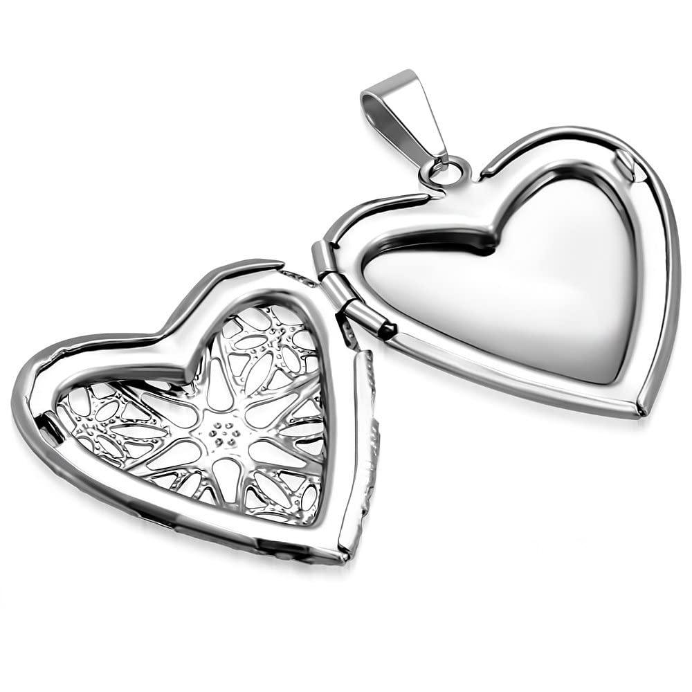 Gifts Infinity Stainless Steel Vine Love Heart Photo Fame Locket Pendant (VPP523)