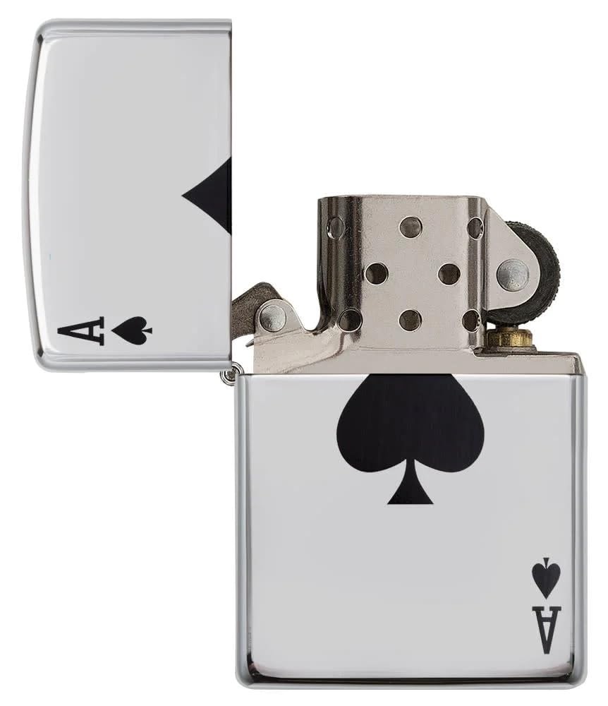 Personalized ZIPPO Windproof Ace of Spades Lighter - Laser Engraving (24011)