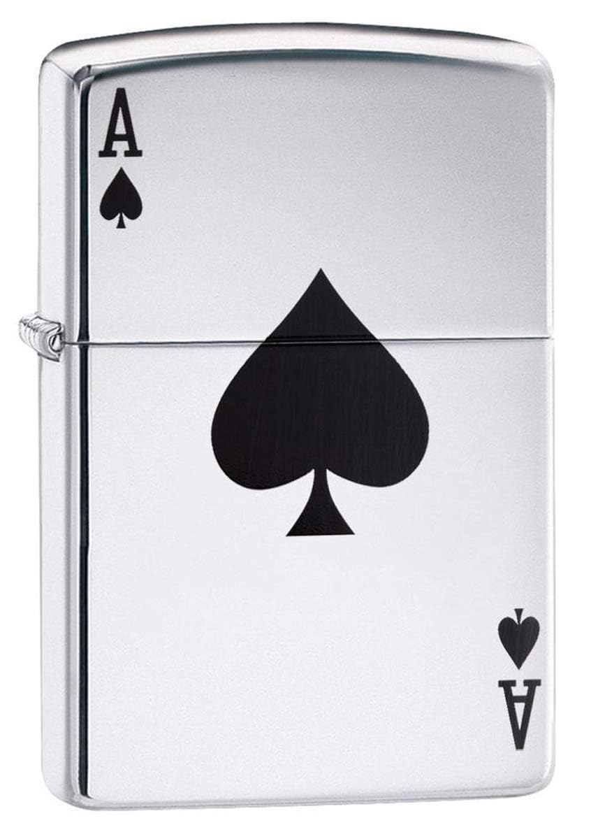 Personalized ZIPPO Windproof Ace of Spades Lighter - Laser Engraving (24011)