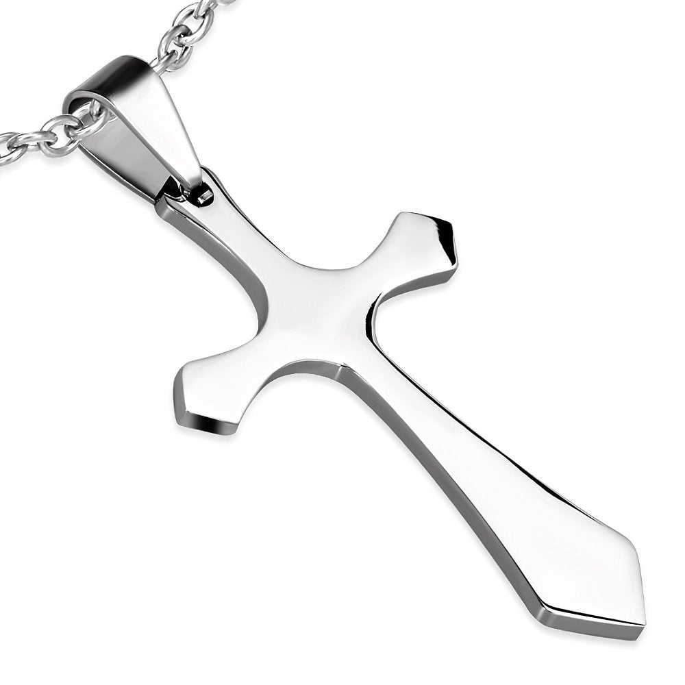 GIFTS INFINITY Stainless Steel Engravable Medieval Cross Pendant - TPB123