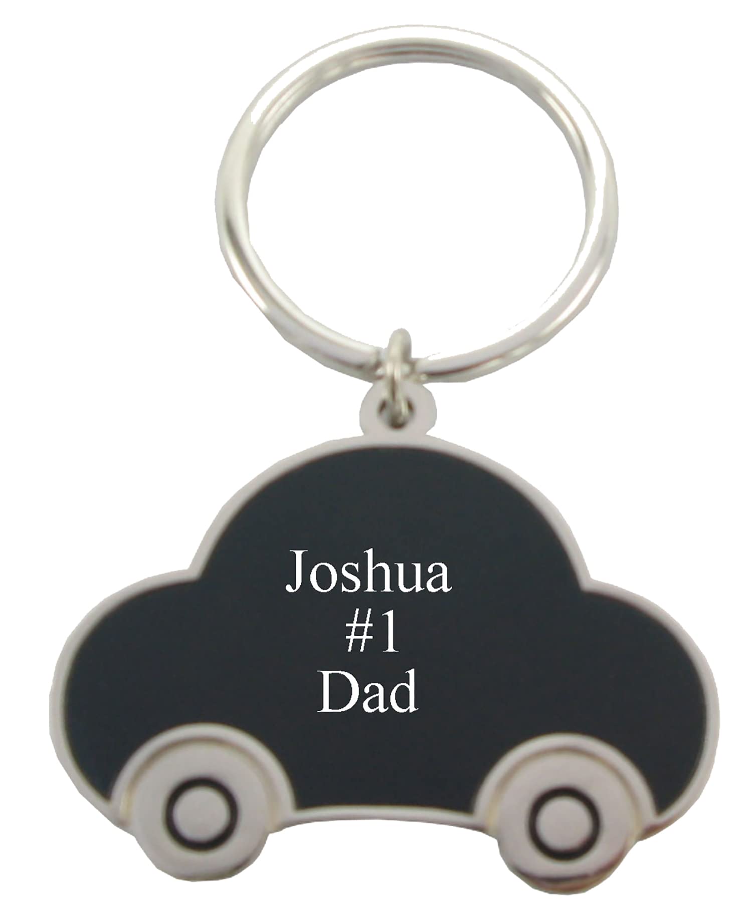 GIFTS INFINITY Custom Personalized Car Keychain - Free Laser Engraving (Black)