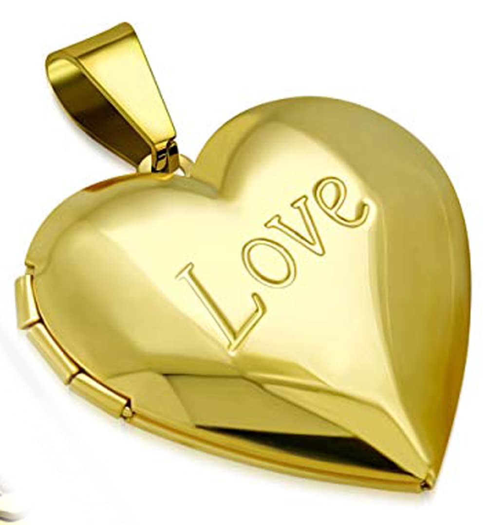 Gifts Infinity Stainless Steel Vine Love Heart Photo Fame Locket Pendant (VPP540)