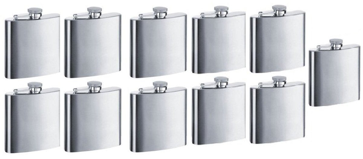 Gifts Infinity® Personalized 8oz Stainless Steel Groomsman, Bridesmaid Flask - Engraved (11, 8oz)