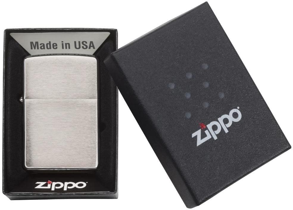 Zippo - High Polish Chrome Engraved Zippo Lighter, Free Engraving - Silver, Pack 1