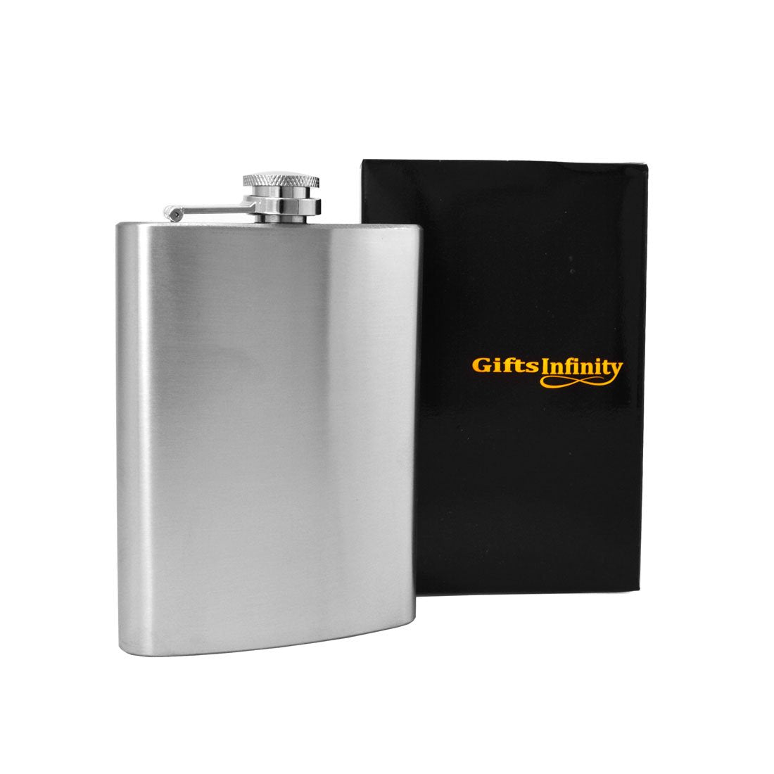 Gifts Infinity® Personalized 8oz Stainless Steel Groomsman, Bridesmaid Flask - Engraved (11, 8oz)