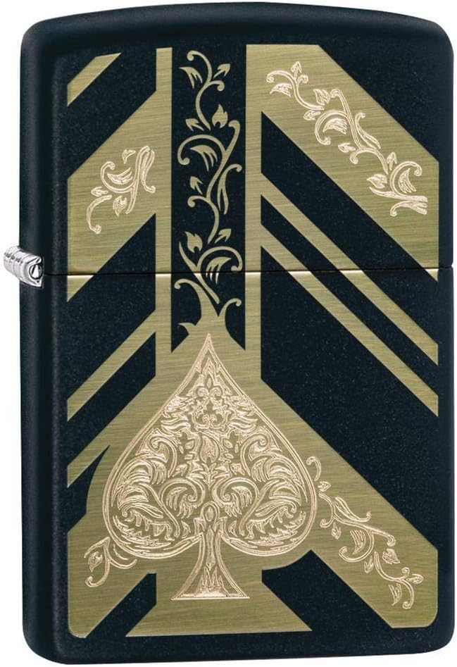 Personalized Zippo Ace of Spades Classic Oil Windproof Lighter Free Engraving #29998 (29998)