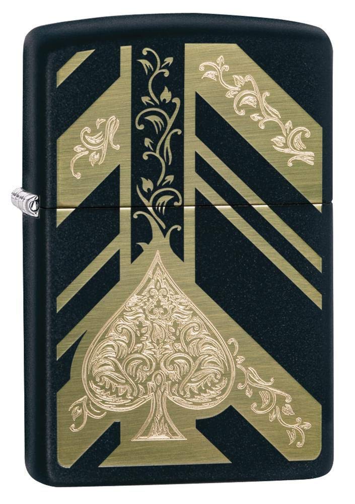 Personalized Zippo Ace of Spades Classic Oil Windproof Lighter Free Engraving #29998 (29998)