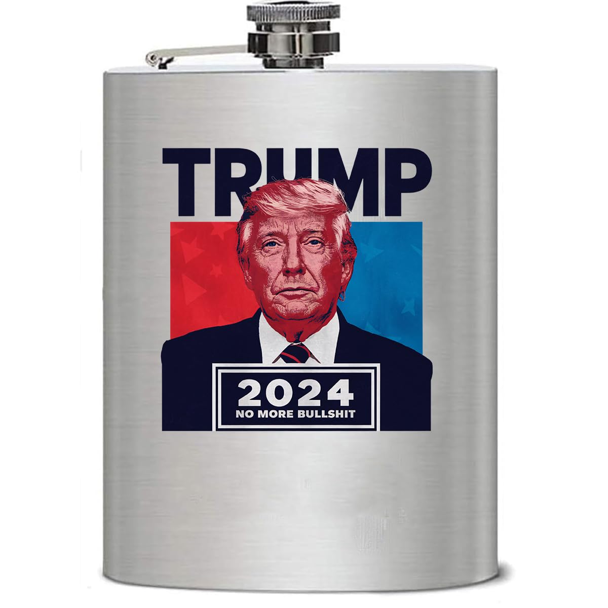 Gifts Infinity 8oz Satinless Steel Flask Donald Trump Collectibles Flask (TF-16)