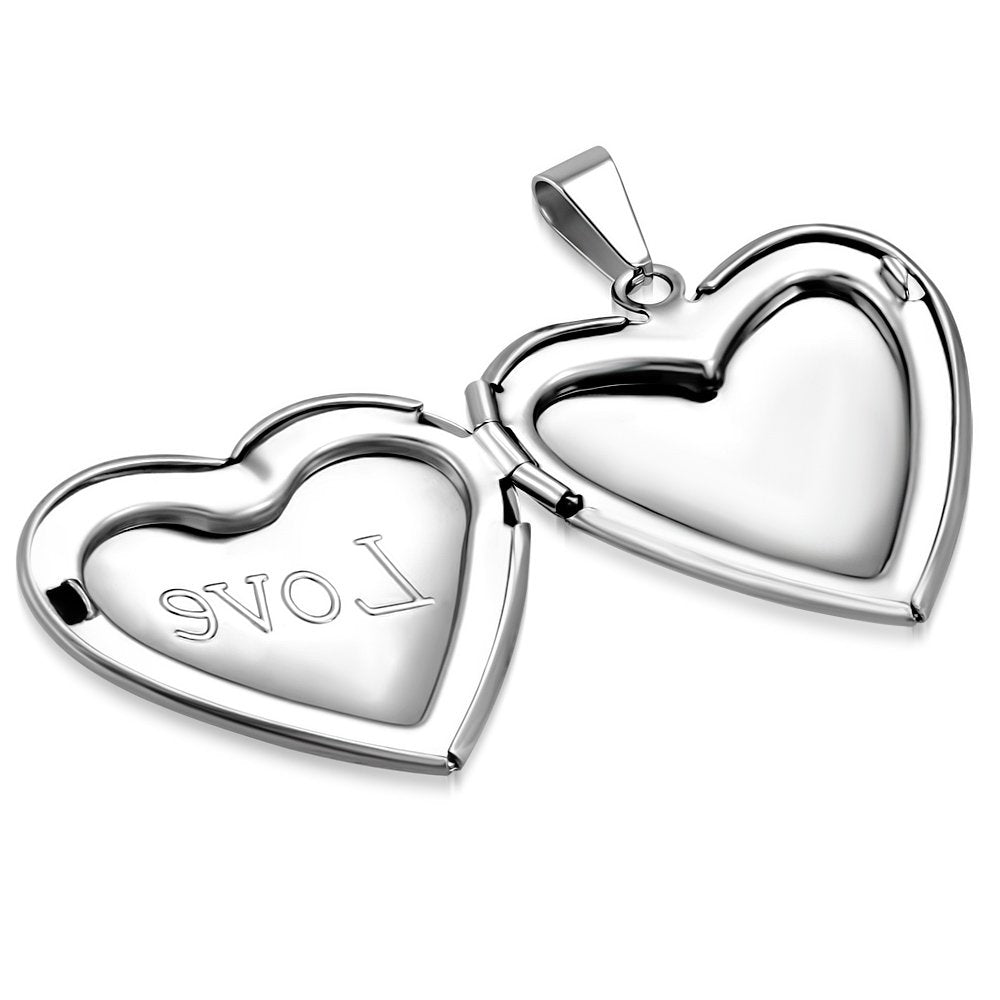 Gifts Infinity Stainless Steel Vine Love Heart Photo Fame Locket Pendant (VPP524)