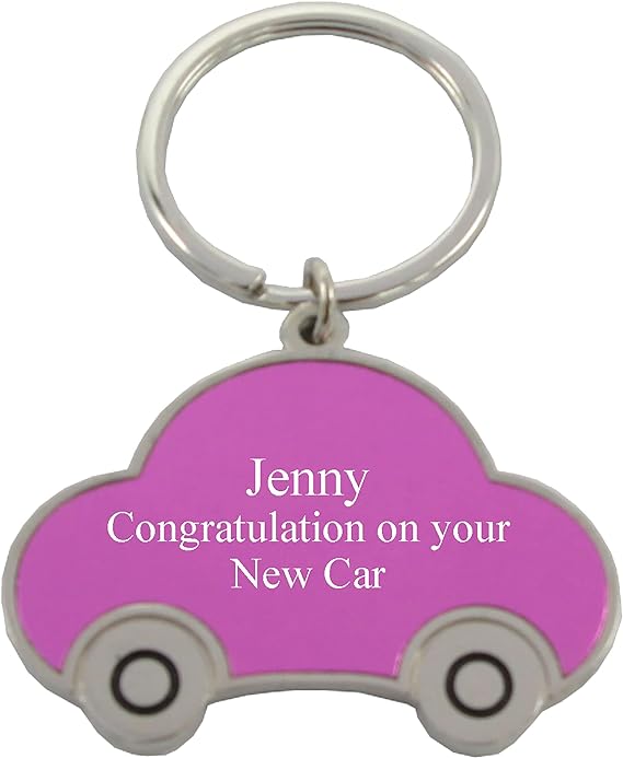 GIFTS INFINITY Custom Personalized Car Keychain - Free Laser Engraving