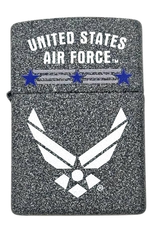 Personalized Zippo US Army Airborne Air Force Lighter Classic - Engraving (Stone)