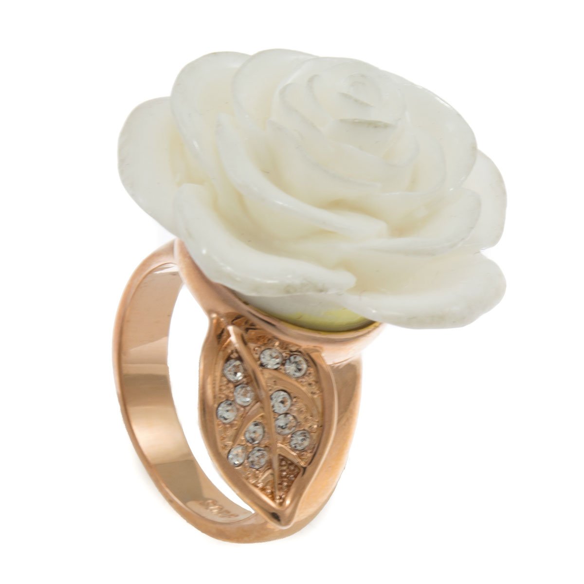 GIFTS INFINITY White Rose Cocktail CZ Iced Ladies Ring RL171 (8)