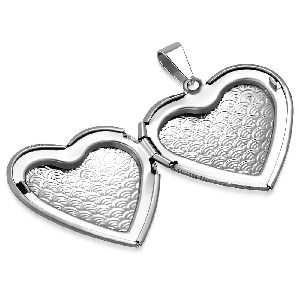 Gifts Infinity Stainless Steel Vine Love Heart Photo Fame Locket Pendant (VPP510)