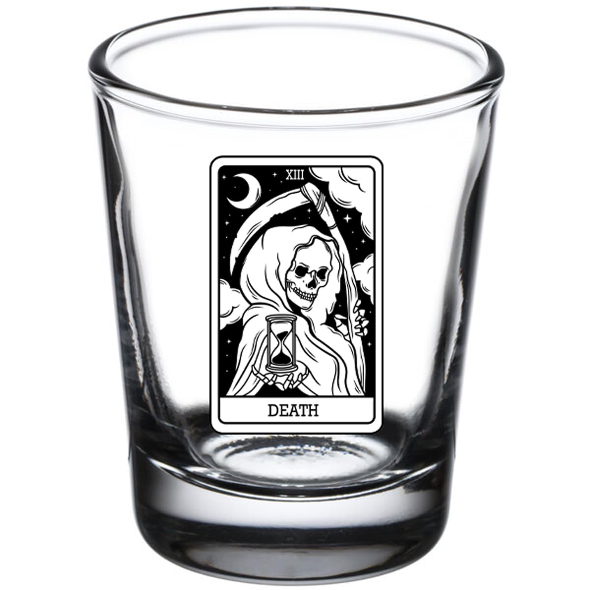 GIFTS INFINITY Tarot Card - 24 Major Arcana Cards Available 1.5oz Shot Glasses (Death)