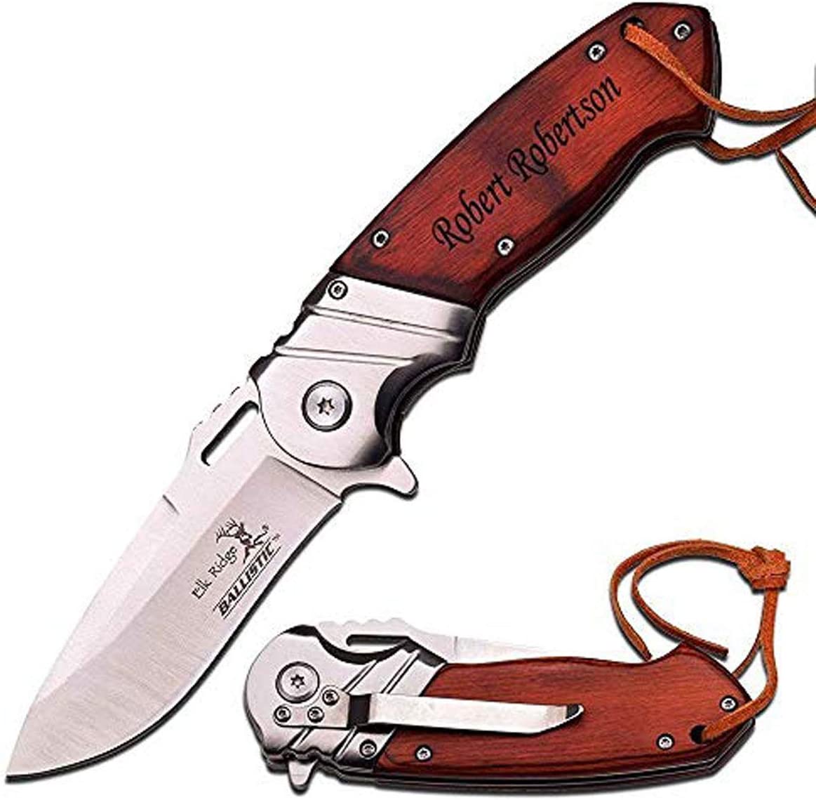 Elk Ridge - Personalized Quality Pocket Knife with Free Engraving - WR-003SW, Pack 1