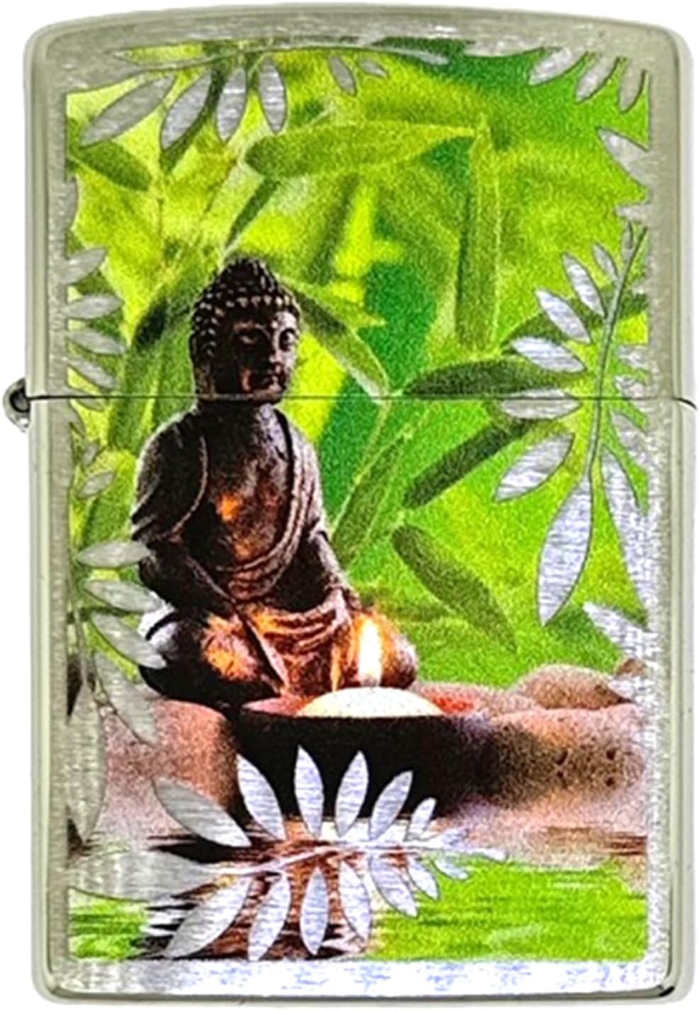 Personalized Zippo Peaceful Garden Buddha Classic Oil Windproof Lighter Free Engraving…