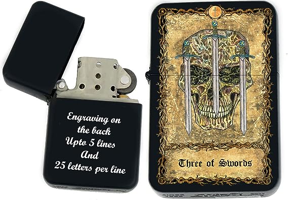 Custom Tarot Card Lighter (Three of Swords)