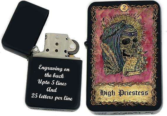 Custom Tarot Card Lighter (High Priestess)