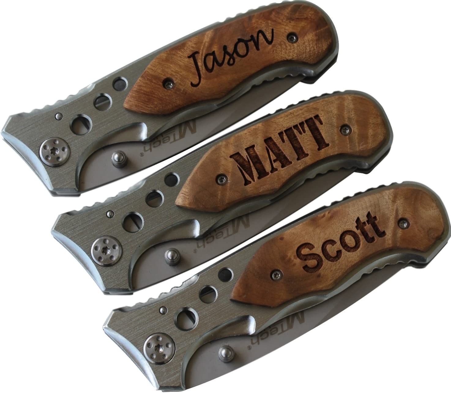 MTECH USA Free Engraving Personalized Laser Engraved Tactical Pocket Knife