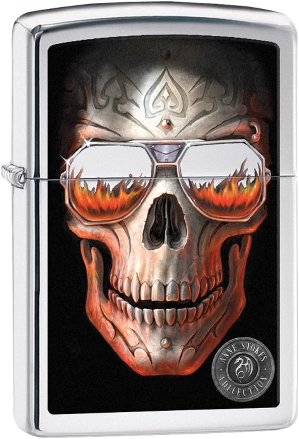 Custom Personalized ZIPPO Classic Skulls Designs Windproof Oil Lighter Engraving (29108-ZL)