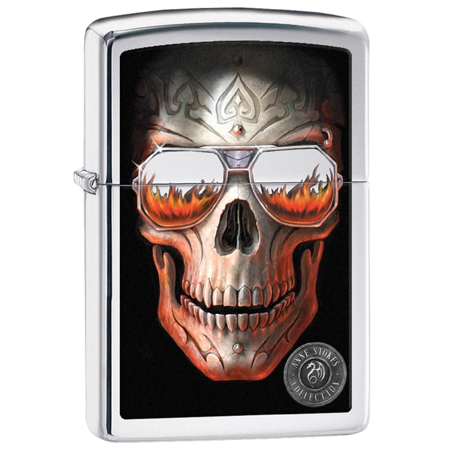 Custom Personalized ZIPPO Classic Skulls Designs Windproof Oil Lighter Engraving (29108-ZL)