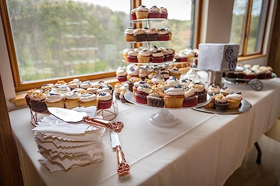 Personalized Rose Gold Wedding Cake Knife