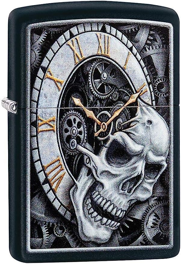 Skull Clock Design Lighter