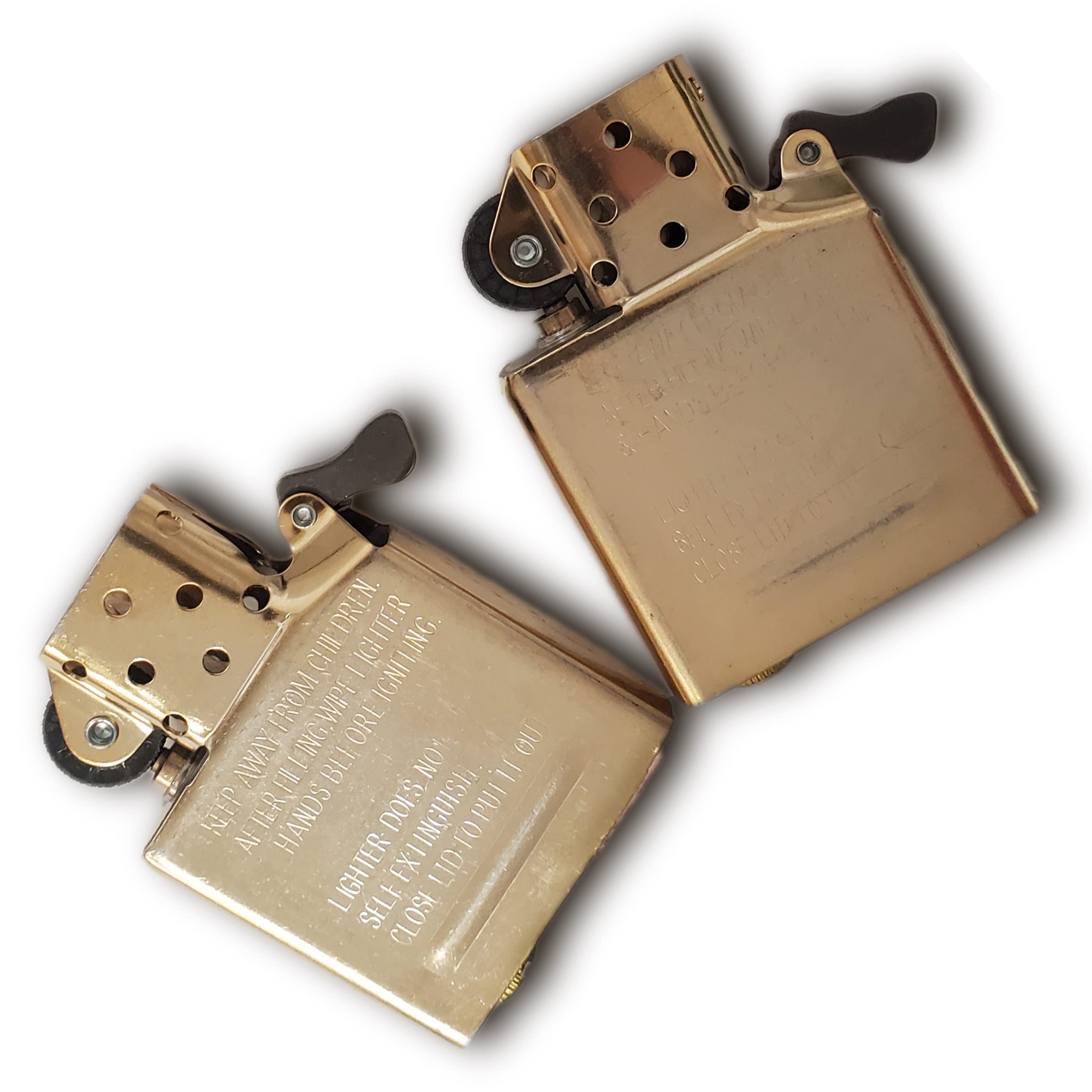 Zippo Inside Guts Brass Finish (No Outside Case) Only Inside Insert