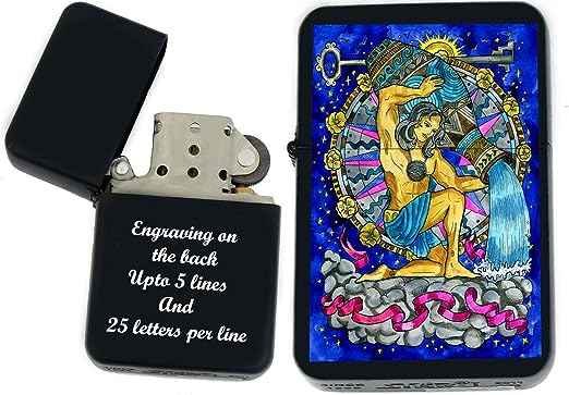 Personalized Zodiac Signs Lighter (Aquarius 1)